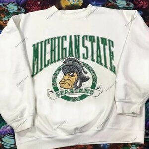 Michigan State Vtg Sweatshirt, Michigan State University Shirt
